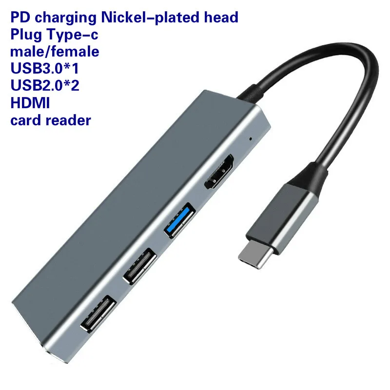 Тип USB C концентратор Type на HDMI 4K VGA адаптер RJ45 Lan Ethernet SD TF 3 0 5 мм Джек аудио видео