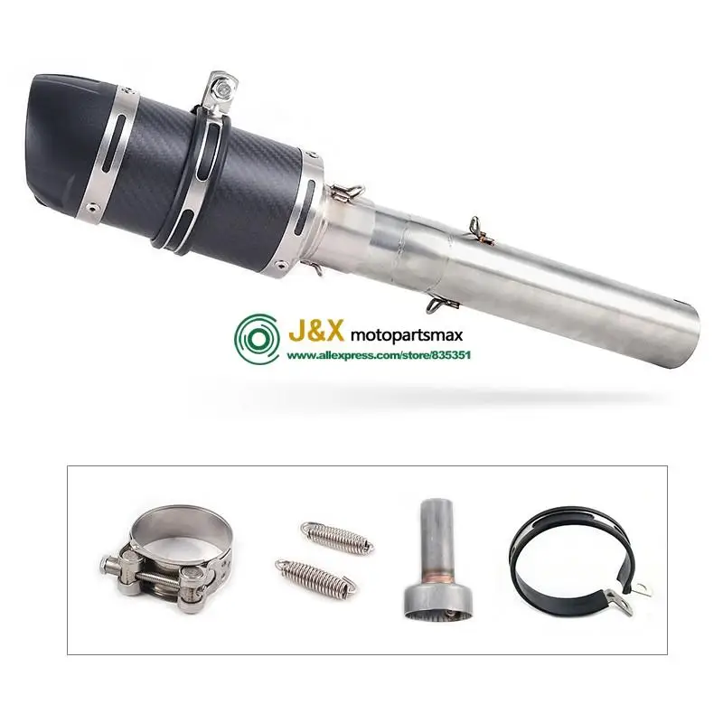 Motorcycle Full System Exhaust Muffler Escape db killer Slip On For Honda CB1300 CB 1300 Middle Contact Pipe 2003 to 2013