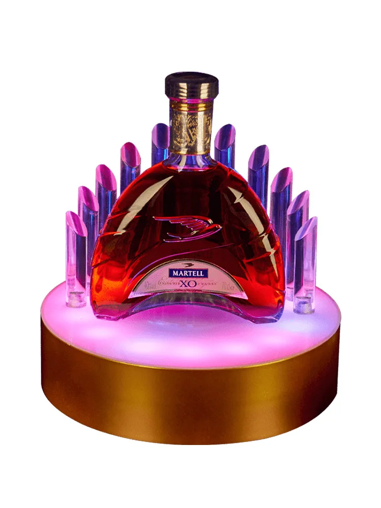 

Custom Light Wine Bar Bar Champagne Red Wine Wine Tray Creative Bar Supplies Led Laser Wine Stand