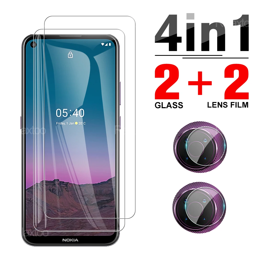 4 в 1 Защитное стекло для камеры Nokia 5 3 Защитная прозрачная защитная пленка экрана