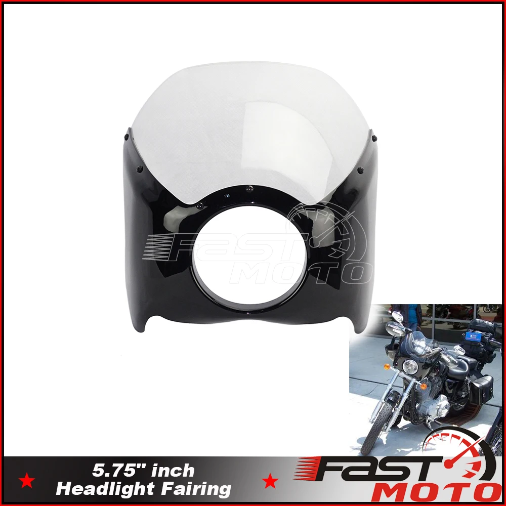 

Черная прозрачная маска для фар Harley Dyna Softail Sportster 883 XL883 FXCW 1200 Street 500 750 5-3/4"