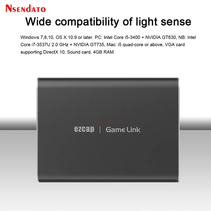 Ezcap은 311P 4K USB HD 비디오 캡처 카드, 1080P 60fps 녹화, HDMI 호환 USB3.0 오디오 비디오 캡처 라이브 스트리밍 장치