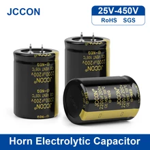 

JCCON 25V 63V 80V 200V 450V Audio Electrolytic Capacitor 100UF 150UF 180UF 220UF For Audio Hifi Amplifier High Frequency Low ESR