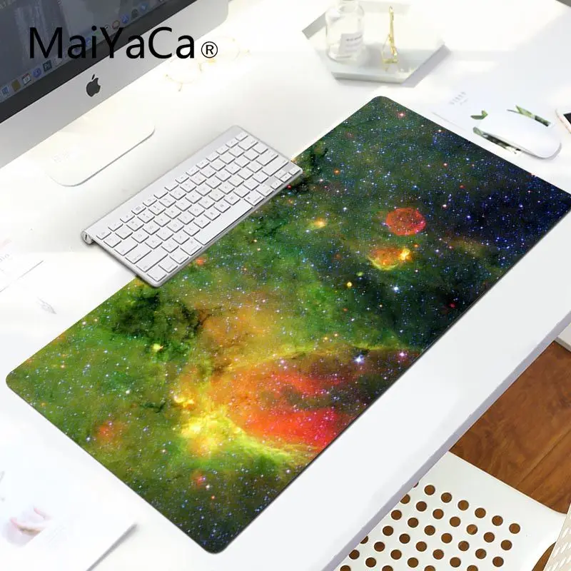 MaiYaCa простой дизайн звезда красивое пространство компьютерная игровая мышь коврики большой коврик для мыши ПК компьютерный коврик игровой коврик для мыши - Цвет: LockEdge 30x80cm