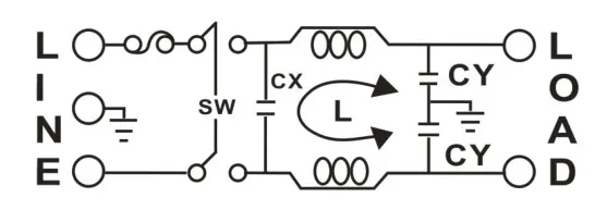 EMI AC 220V очистка анти-помех двойной предохранитель CW2B-1A/3A/6A/10A-T2(D3) фильтр питания