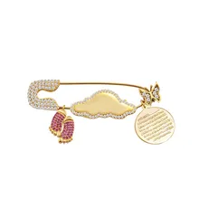 Ayetel Kursi Prayerful имя пост серебряные Детские зажимы DN335