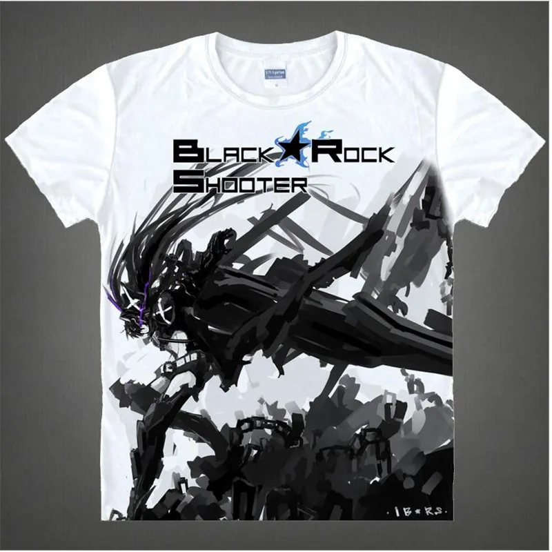 BLACK ROCK SHOOTER T Shirt Mato Kuroi Cosplay Japan Classic Anime Top Tee Fashion Women Men TSHIRT Fancy Casual Outer Wear | Мужская