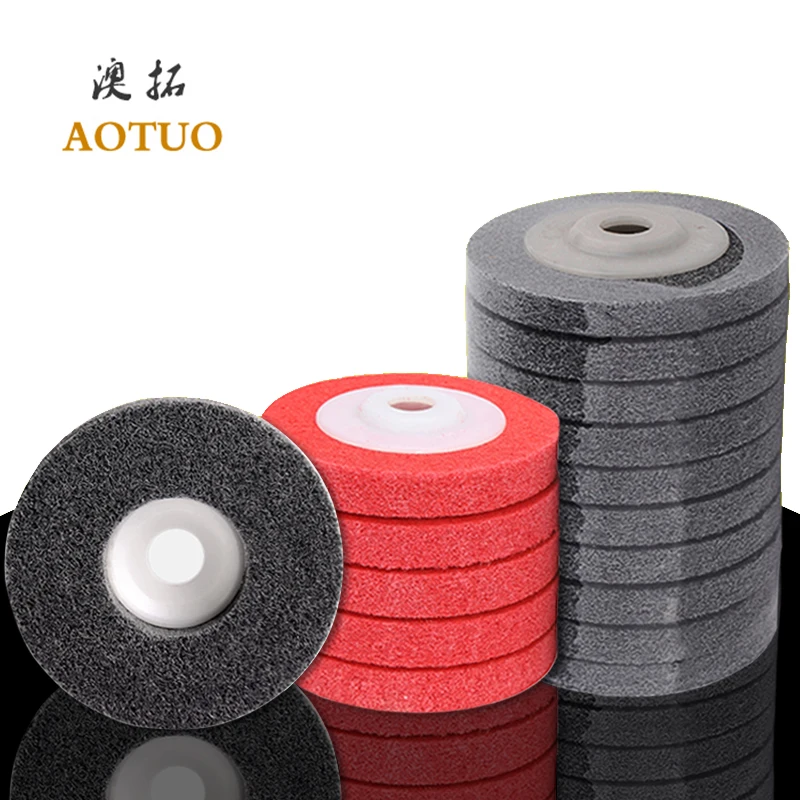 

100*16 Type Angle Grinder Special Fiber Wheel Metal Grinding And Polishing Derusting Nylon Wheel Electric Rotating Tool Parts