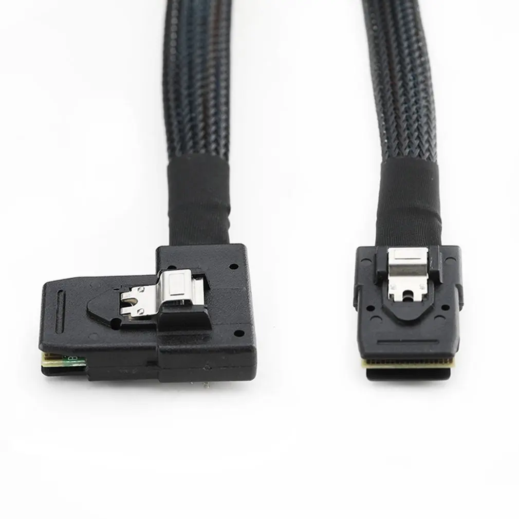 Mini Sas Line Sff-8087 к Mini Sas 36p Sff-8087 90 градусов Боковой изгиб карточная линия