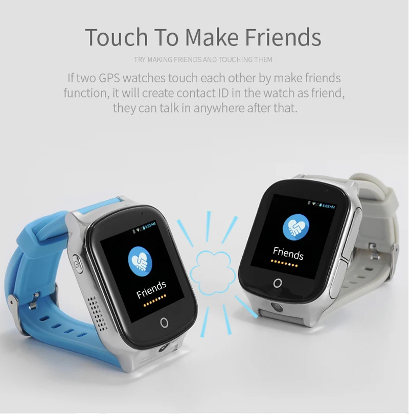 

A19 3G Kids GPS Watch GPS WiFi Locating Remote Monitor Smart Watch for Baby Elder Support GPS WIFI SOS LBS Camera