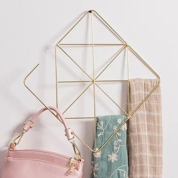 

Golden square scarf rack storage rack hanging belt rack hanger scarf rack