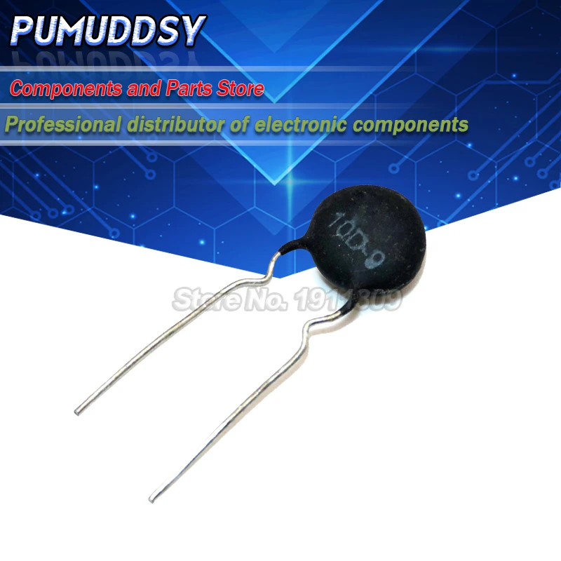 

10PCS Thermistor Resistor NTC 10D-9 Thermal Resistor