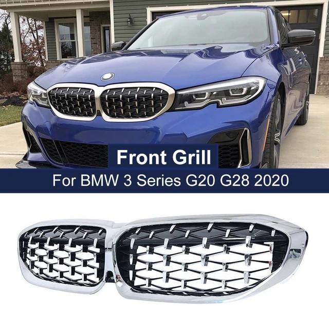  Touring Car Front Bumper Hood Kidney Grille Compatible For BMW  3 Series G20 G21 G28 LCI 2022-IN Dry Carbon Fiber Racing Grills Replacement  : Automotive