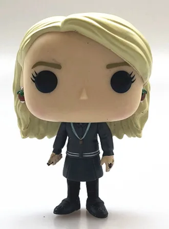 Funko pop Гарри Поттер Гермиона Снейп Невиль Рон Добби Луна Джордж Альбус Виниловая фигурка Коллекционная модель игрушки - Цвет: Прозрачный