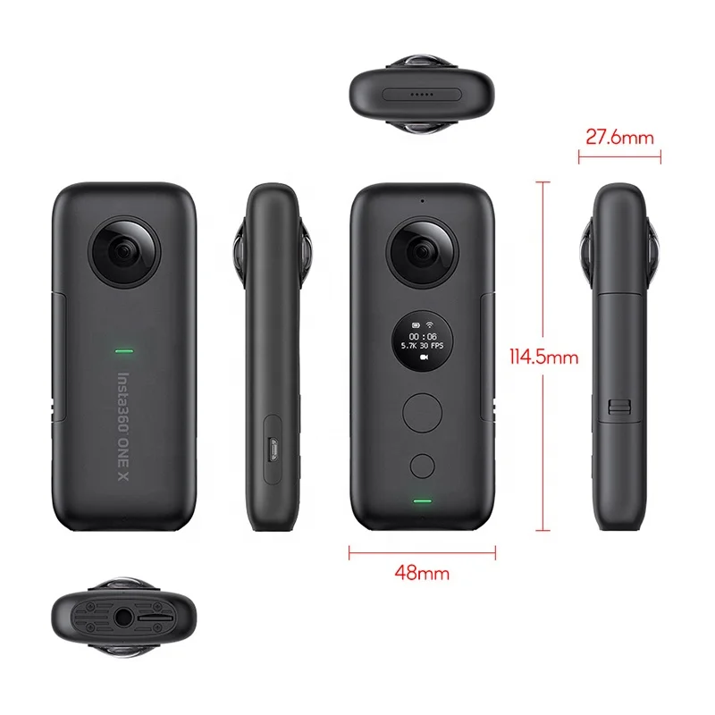 Оригинальный Insta360 Insta 360 One X2 мини-шумовой мотоцикл с Eis Mic Bullet Wifi корпус