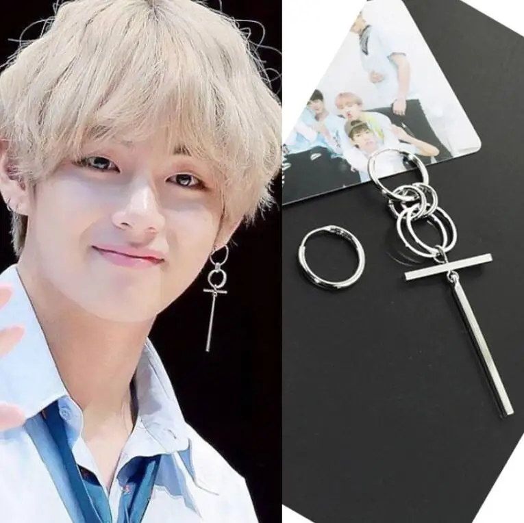 Hfarich шикарные серьги в форме сердца, модные корейские Bangtan, для мальчиков, Покажите свою любовь, надпись, армейская музыка, ювелирные изделия, Kolczyki