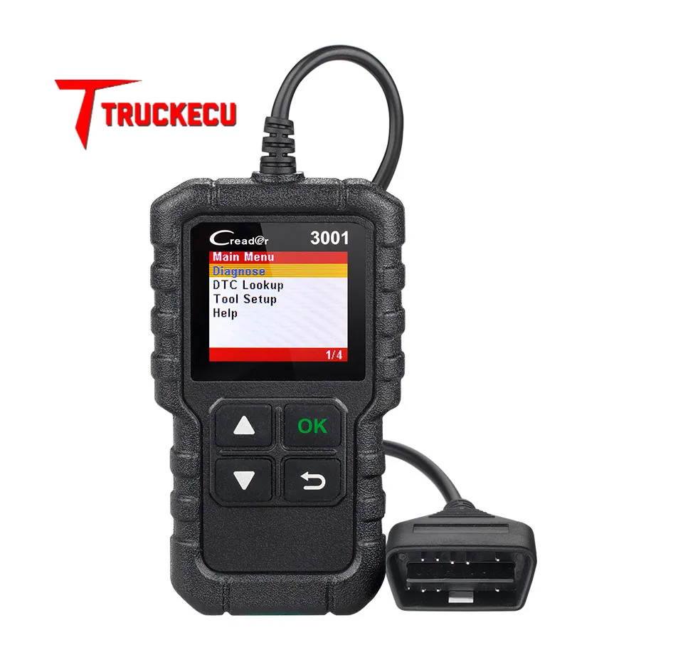 LAUNCH X431 OBDII/EOBD считыватель кодов OBD II автомобильный сканирующий инструмент CReader 3001 автоматический диагностический инструмент CR3001 pk elm327