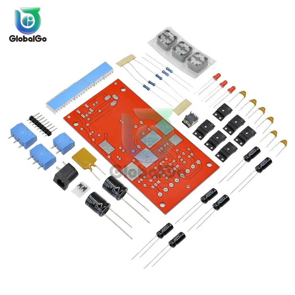 Мини USB 5-24 В до ± 12 В ± 5 В+ 3 в модуль питания конденсатор сопротивление индуктор теплоотвод предохранитель переключатель