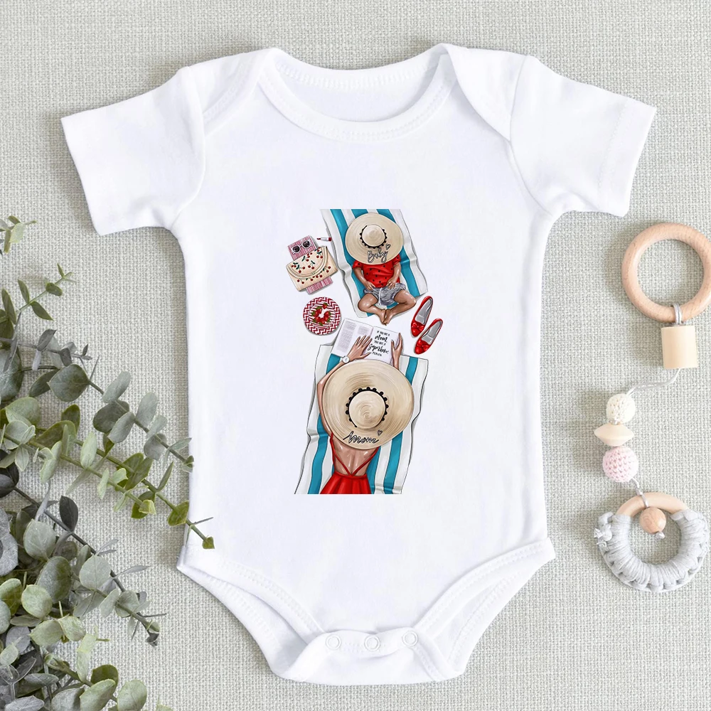 Baby Bodysuit Girl Birth Clothes Rompers For Newborns Summer Infant Aesthetic Onesies Comfy Soft Jumpsuits For Toddler