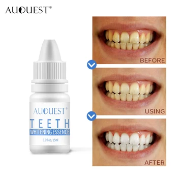 

AuQuest Teeth Whitening Serum Gel Teeth Cleaning Dental Oral Hygiene Effective Remove Stains Teeth Bleaching Essence Teeth Treat