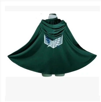

Fashion Anime no Kyojin Cloak Cape Clothes Cosplay Costume Fantasia Attack on Titan Plus Free shipping Halloween Costume
