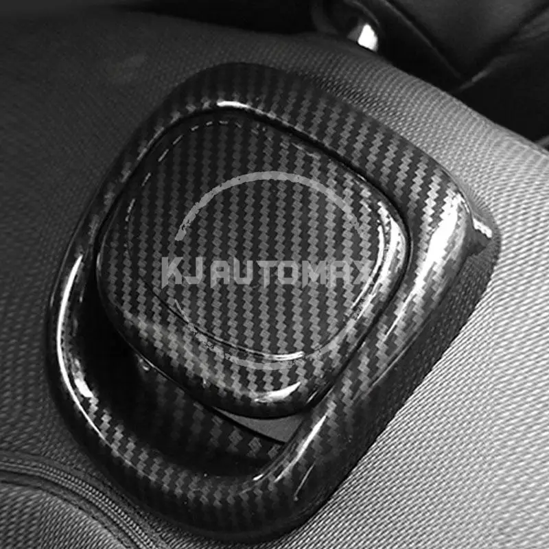 KJAUTOMAX для Mini Cooper F55 F56 задняя часть стула ручка украшения черный 2 шт углеродное волокно текстура ABS