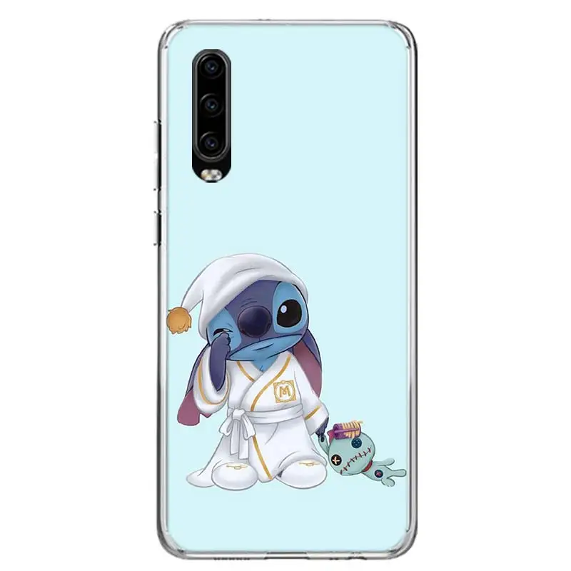 Stitchs Синий чехол для телефона huawei P30 P20 mate 30 20 10 Pro P10 Lite P Smart Z+ Coque Shell Capa