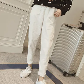 

KANCOOLD pants Fashion Women Casual Loose Solid Color Trousers Pencil Ankle-Length Pant Pockets new pants women 2019Oct21