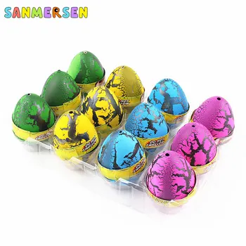 

12PCS Large Size Magic Dinosaur Eggs Toys Hatching In Water Growing Animal Eggs Dinosaur Grow Egg Novelty Educational Toys Gifts