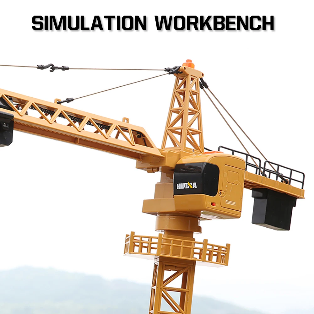 Remote Control Alloy Tower Crane Toy for Kids
