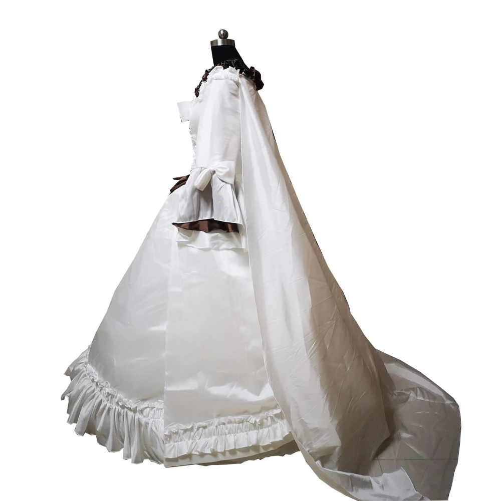 

New white Vintage costumes 18th Duchess Retro medieval Renaissance Reenactment Theatre Civil war Victorian dress D-364