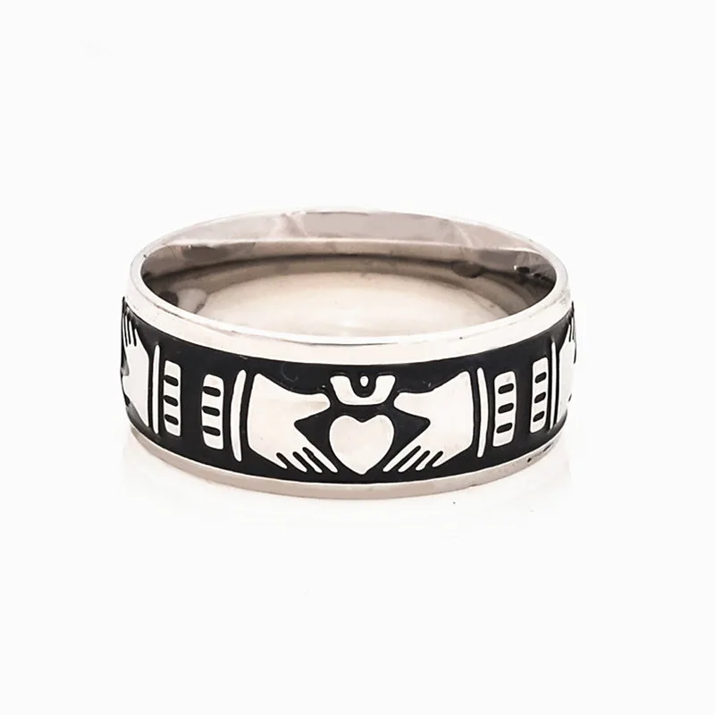 Прямая поставка, ирландские кладдахские кольца для женщин и мужчин, сердце, корона, Свадебное обручальное кольцо, кольца дружбы, Anillos Bague R698G