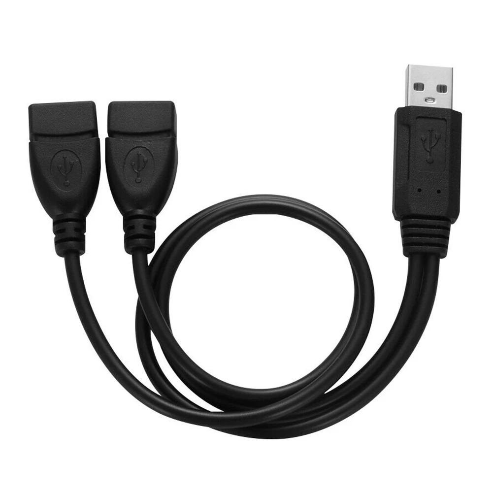 USB 2,0 Y Разветвитель USB кабель питания для зарядного устройства 3 в 1 USB Женский до 2 USB мужской удлинитель кабель для зарядки с адаптером