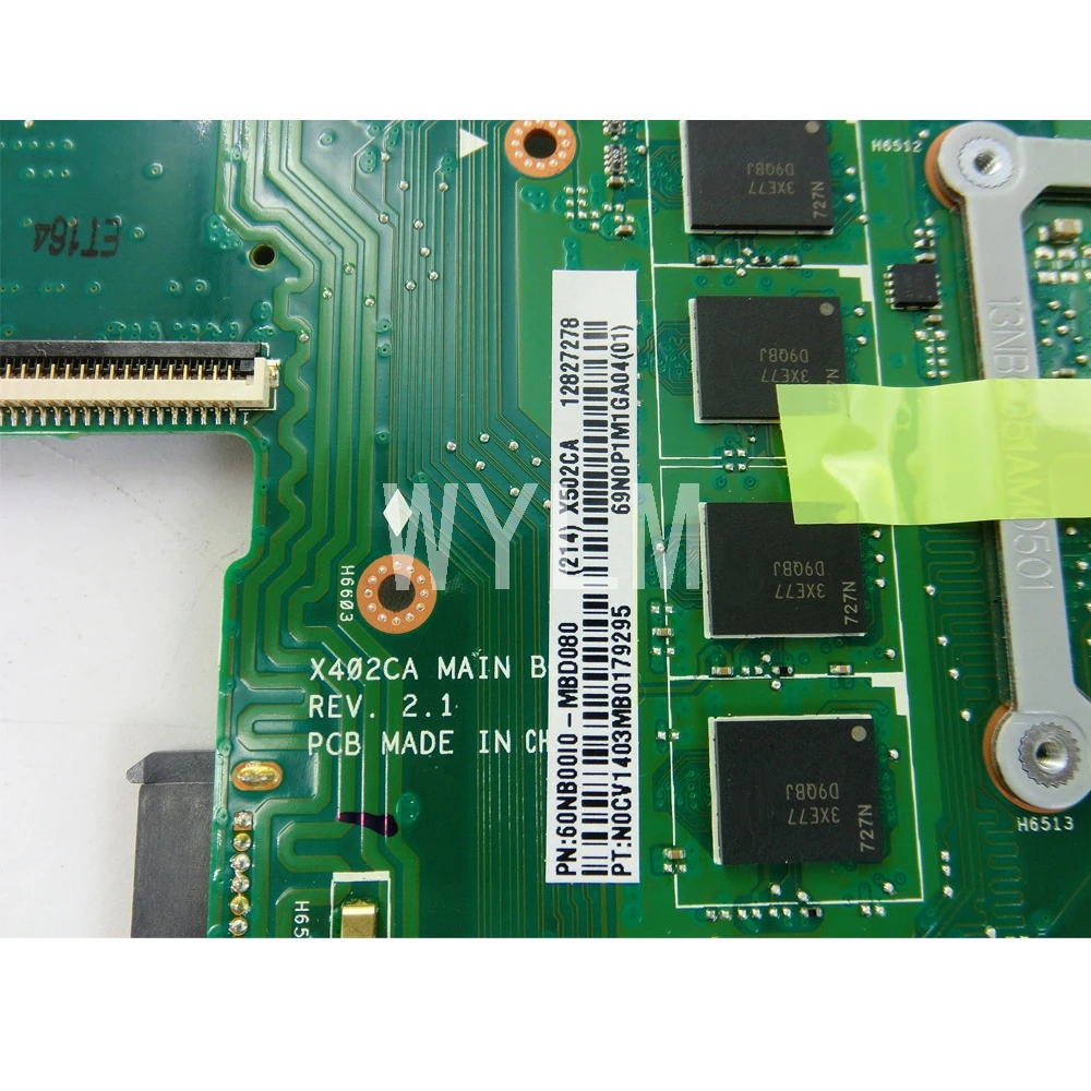 X502CA Motherboard I5-3317CPU 4GB RAM For ASUS X502C X402C F402 X402CA X502CA Laptop motherboard X4