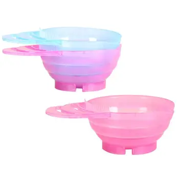 

3pcs Tinting Bowl Plastic Easy to Clean Durable Dyeing Bowl Hair Coloring Bowl Mixing Scale Bowl for Salon Home
