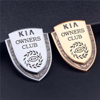 

3D Metal Vehicle Rear Trunk Shield Emblem Decal for KIA Badge Optima Forte Borrego Ceed Cerato Sorento Car Side Sticker Styling