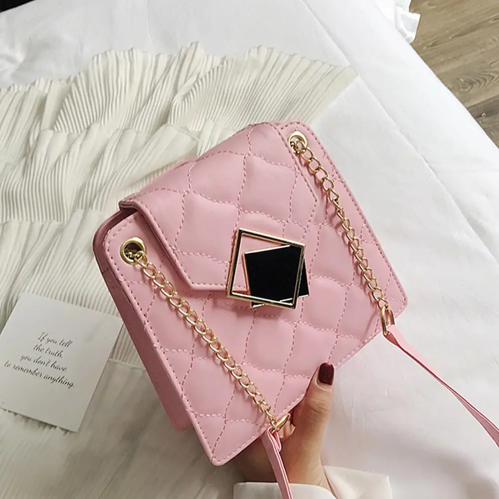 Women Fashion All Match Single Shoulder Chain Strap Satchel Bag