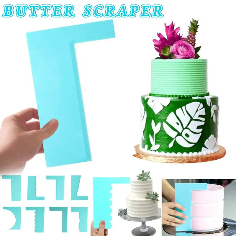 

NEW 8PCS Modelling Smoother Polisher Cake Scraper Blade Pastry Spatulas Pastry Icing Comb Set Baking Tools For Cakes DIY Molds