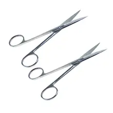 2 шт. 14 см хирургические ножницы из нержавеющей стали, операционные рассекционные прямые ножницы, больничные принадлежности для ветеринара