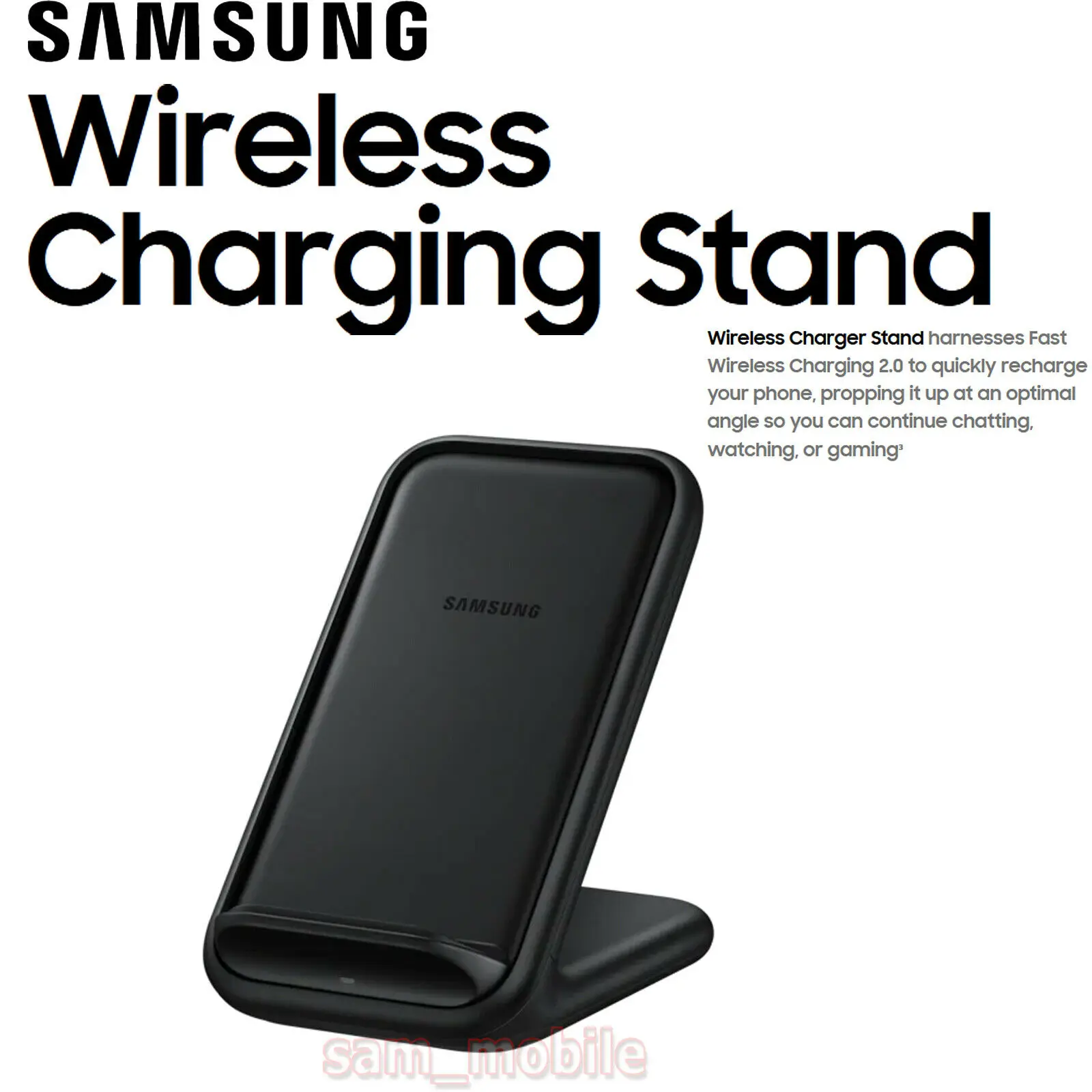 Original Samsung Wireless Charger Stand Fast Qi Charge EP-N5200 For Samsung Galaxy S21 S20 NOTE 10 NOTE 10+ For Galaxy Devices 3 Original Samsung Wireless Charger Stand Fast Qi Charge EP-N5200 For Samsung Galaxy S21 S20 NOTE 10 NOTE 10+ For Galaxy Devices 3