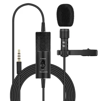 

R955S Double Capacitor Mini Lavalier Microphone Webcast Small Microphone Mobile Phone Dual Condenser Microphone