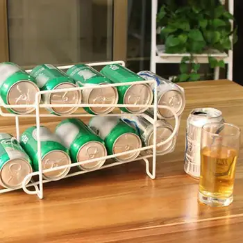 

Can Beer Beverage Soda Dispenser Rack Holder Organize Storage Refrigerator Drink