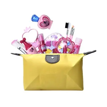 

Children Pretend Makeup Set Fake Cosmetic Toy Kit Simulation Eye Shadow Lipstick Brushes Girls Play House Role Play Toys
