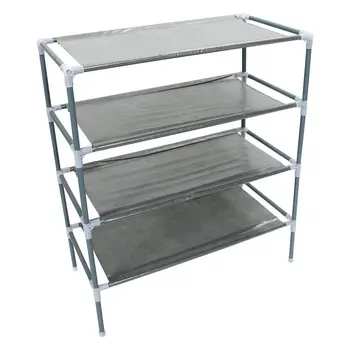 

4 Layers removable door shoe storage cabinet shelf DIY shoes storage