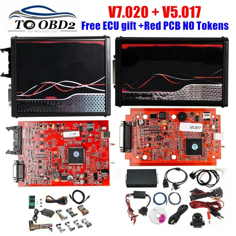 Protocols BDM Adapters EU Version KESS V2.47 5.017 KESS V5.017 V2 4LED Red PCB