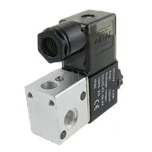 DC 24V 4,8 W 120mA 2 позиции 3 ходовой пневматический Соленоидный клапан 3V1-06
