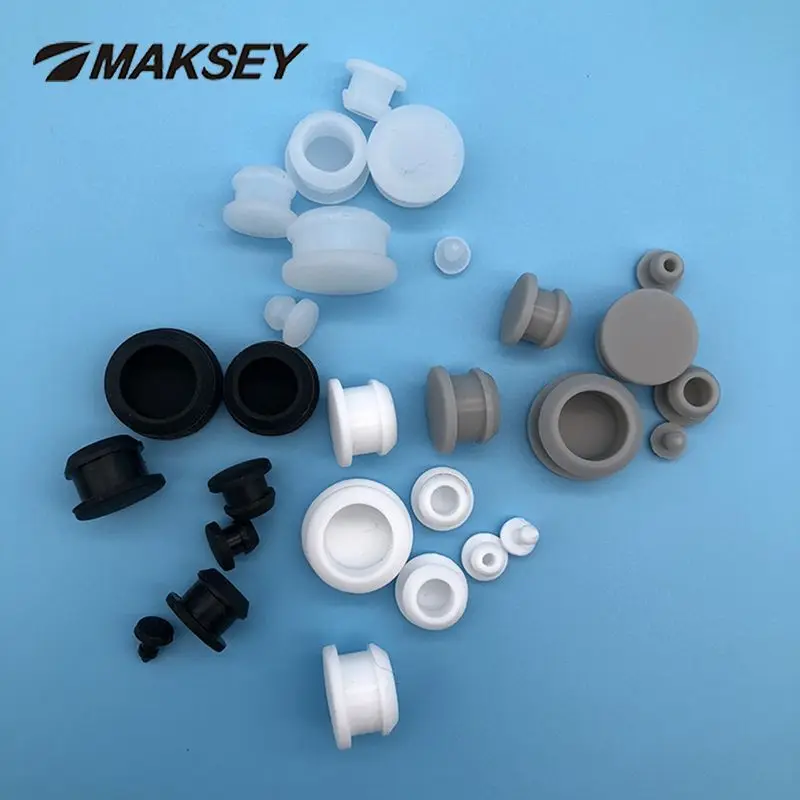 MAKSEY силиконовая резиновая пробка от 2 5 мм до 30 T образный штекер заглушки защита