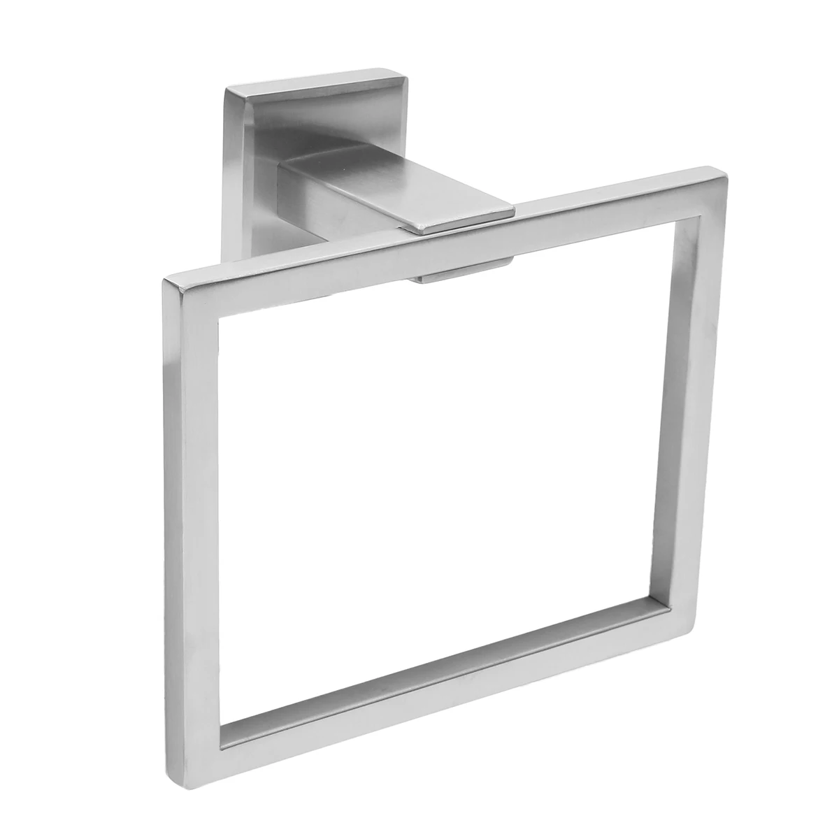

Towel Ring Bathroom Towel Hanger Holder 304 Stainless Steel Wall Mount Brushed Silver Wall Mount Square Bathroom Towel Holde