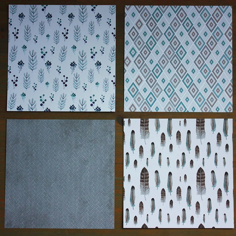 6 &quotx 6&quot 24 листа/упаковка режущие штампы скрапбукинговые подушечки бумага
