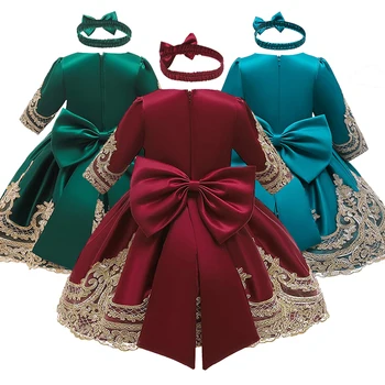 

Baby Dress Infant Party Wedding Princess Dress For Baby Girl First 1 Year Birthday Dress Kids Christening Dress Newborn Clothing